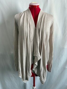 Theory Women's Light Gray Open Drape Cardigan SM428